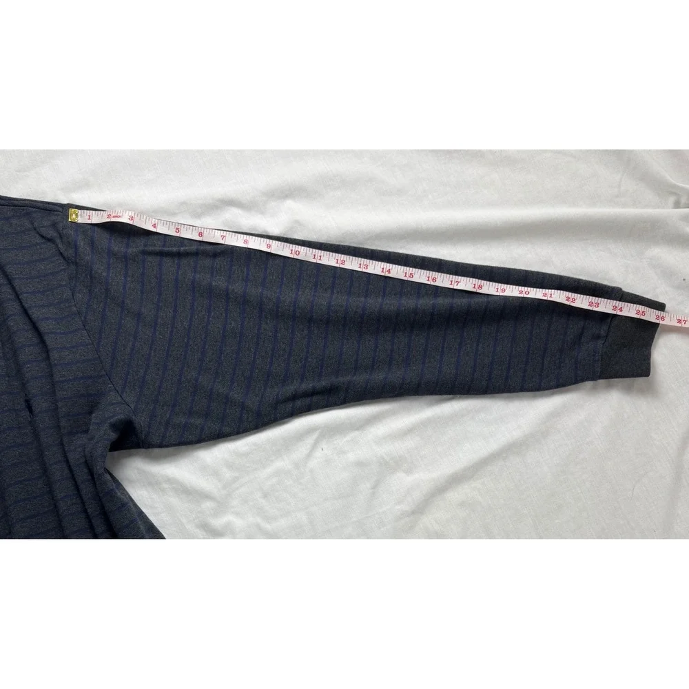 Polo Ralph Lauren Mens 3XLT Long Sleeve Striped Polo Shirt Grey Navy Blue‎ Tall
